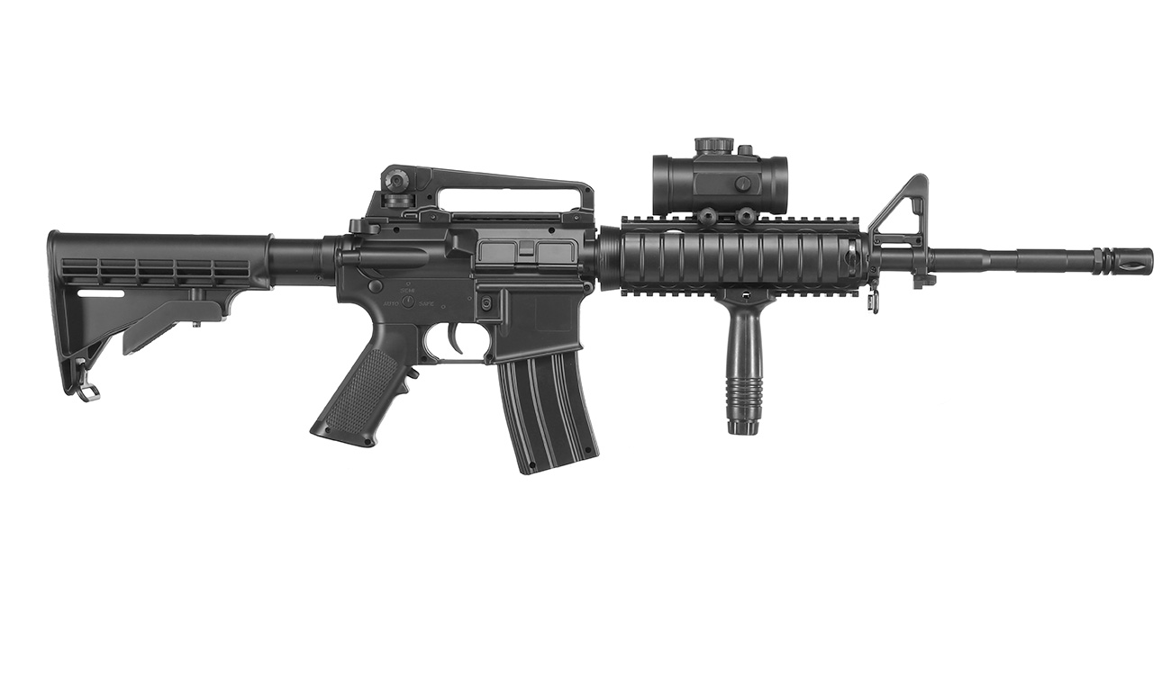 airmaX M4 Sport Series Komplettset Airsoft AEG 6mm BB schwarz Bild 2
