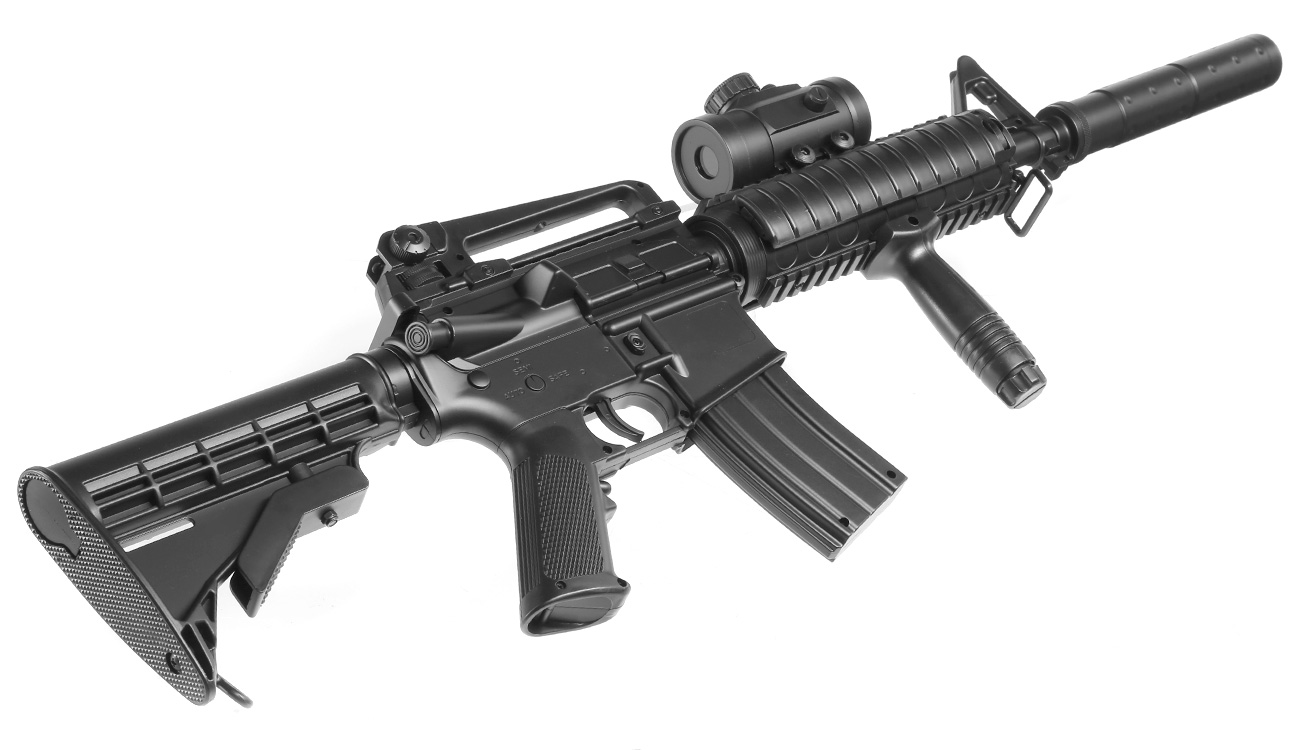 airmaX M4 Sport Series Komplettset Airsoft AEG 6mm BB schwarz Bild 4