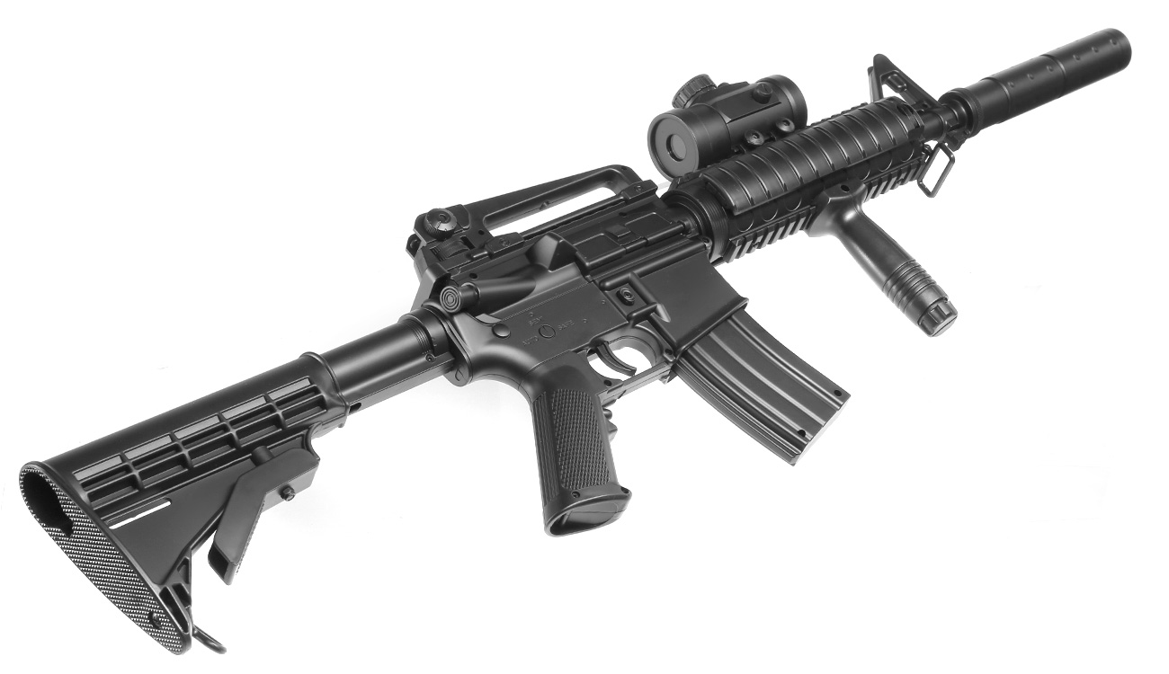 airmaX M4 Sport Series Komplettset Airsoft AEG 6mm BB schwarz Bild 5