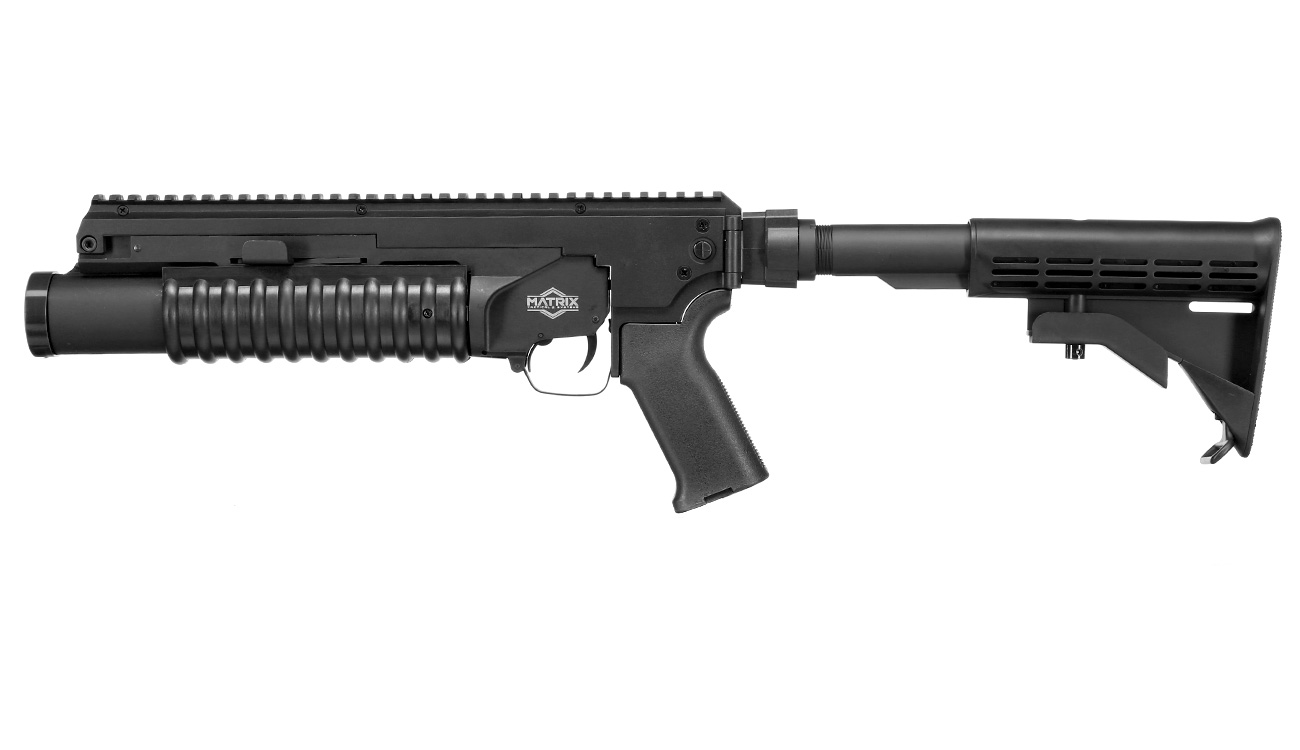 6mmProShop M203 40mm Granatwerfer Polymer Standalone-Version Short-Type schwarz Bild 1