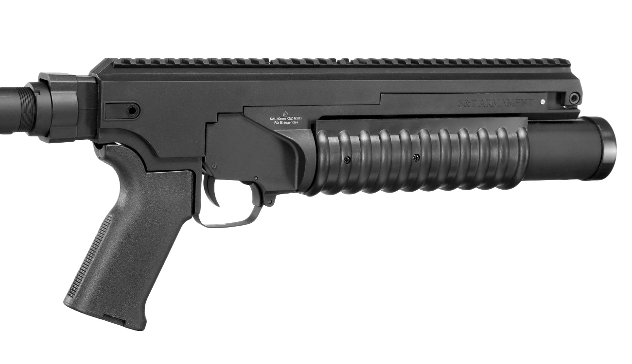 6mmProShop M203 40mm Granatwerfer Polymer Standalone-Version Short-Type schwarz Bild 10