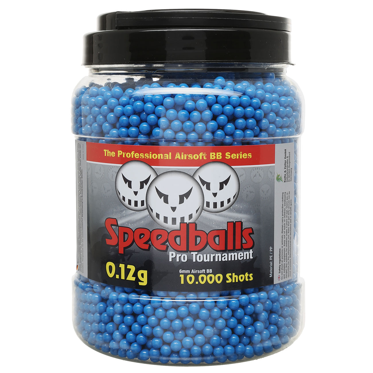 Speedballs Pro Tournament BBs 0,12g 10.000er Container Airsoftkugeln blau Bild 1