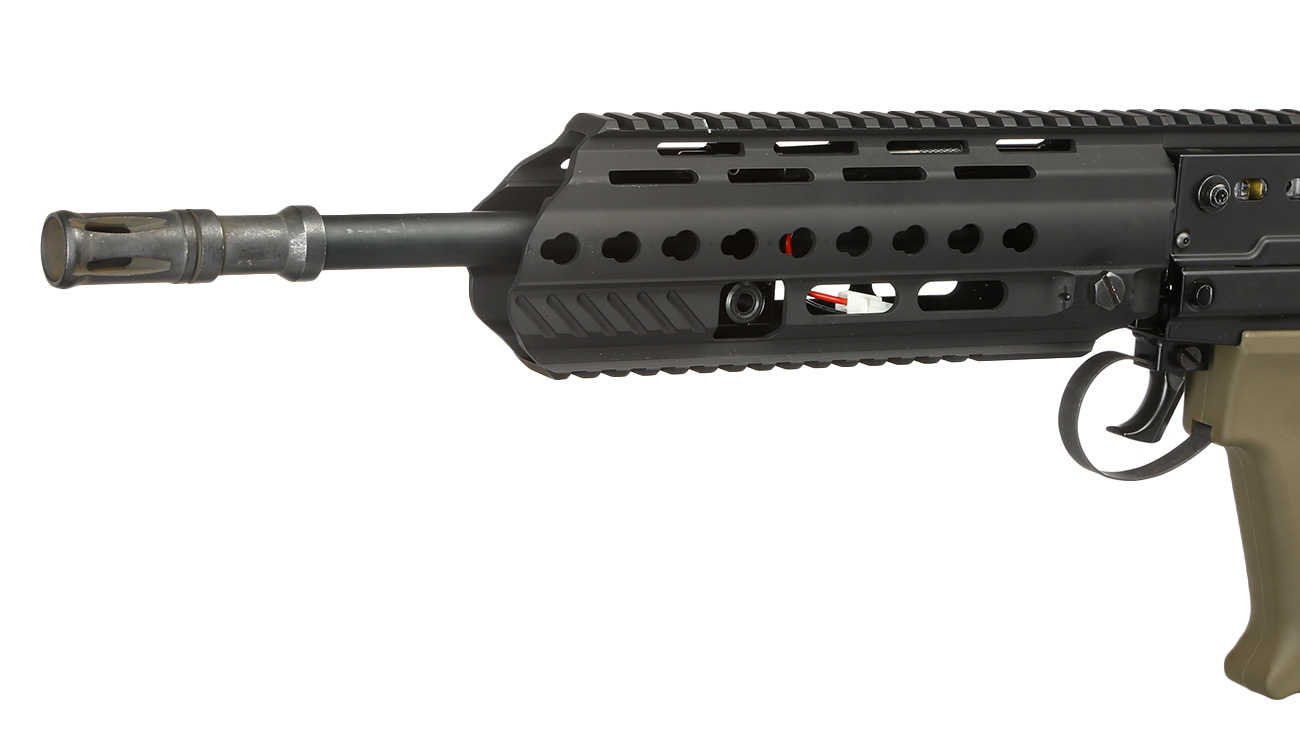 ICS / Angry Gun Customs L85 A3 Vollmetall S-AEG 6mm BB schwarz / oliv Bild 1