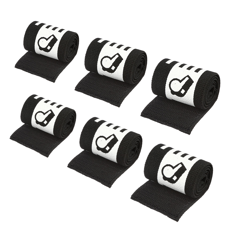 G&G Team Armband mit Klettverschluss dehnbar Referee / Schiedsrichter - 6er Teams Pack