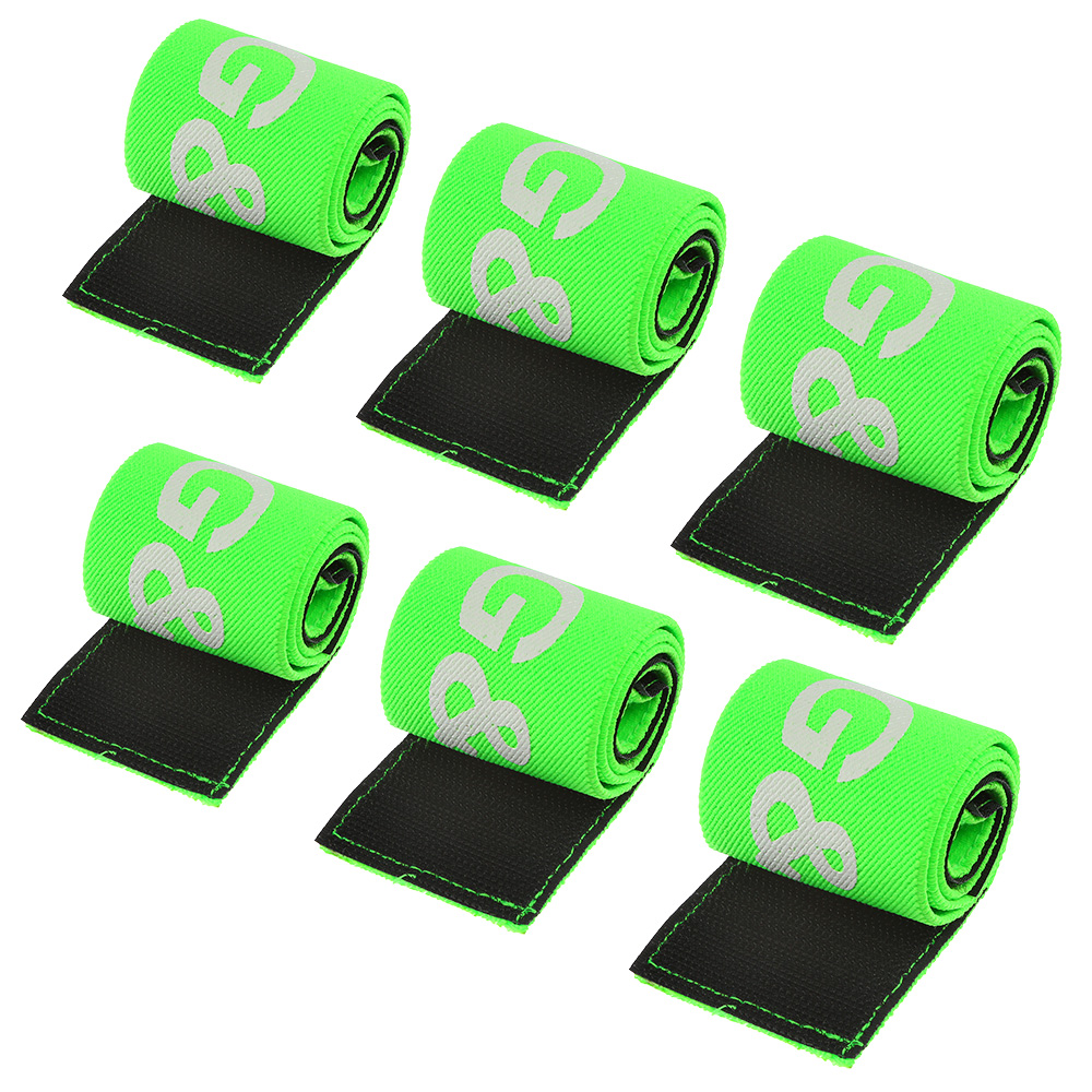 G&G Team Armband mit Klettverschluss dehnbar grn - 6er Teams Packung