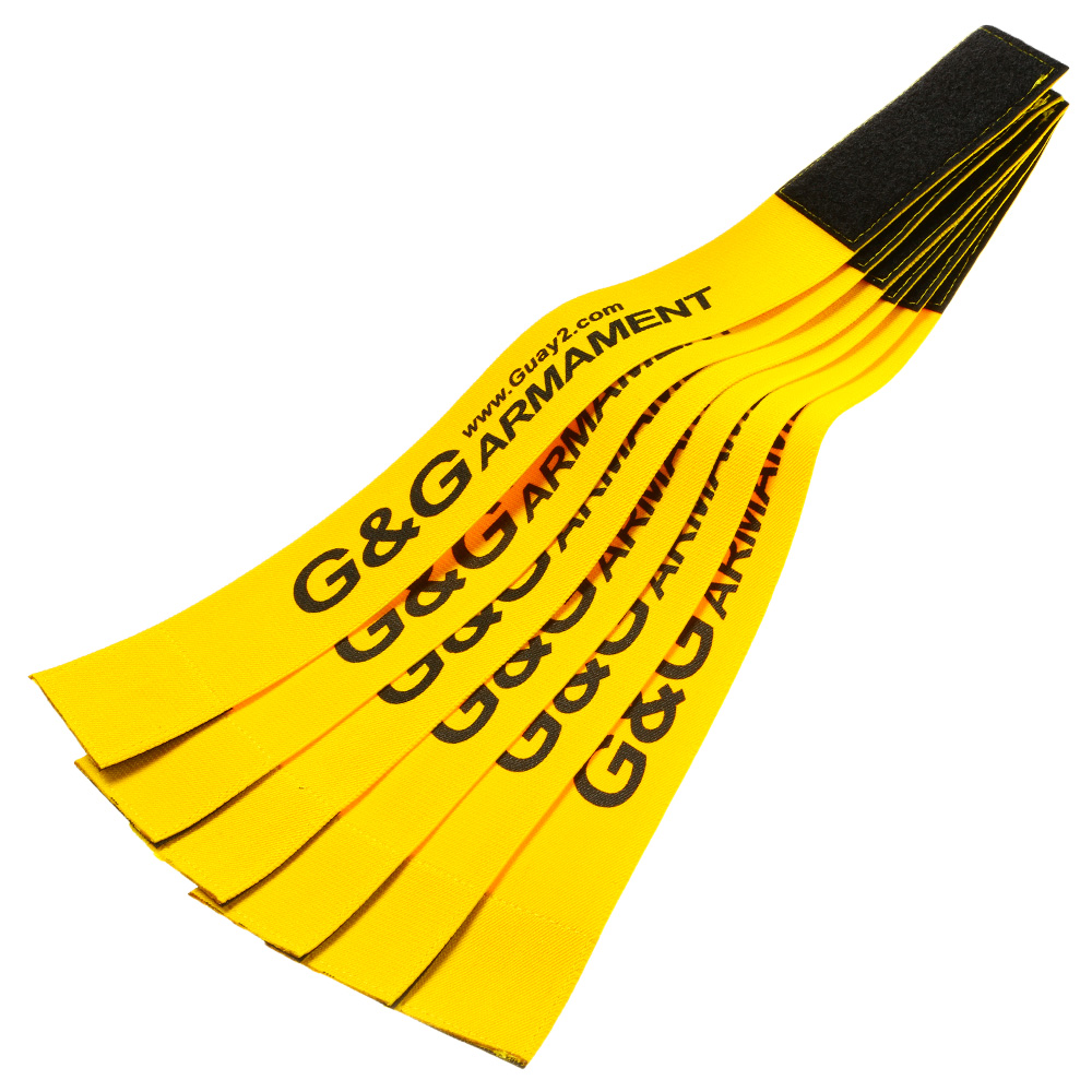 G&G Team Armband mit Klettverschluss dehnbar gelb - 6er Teams Packung Bild 3