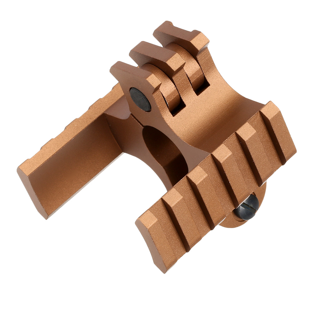 G&G 21mm Tri-Rail Aluminium Universal Laufhalterung bronze Bild 2