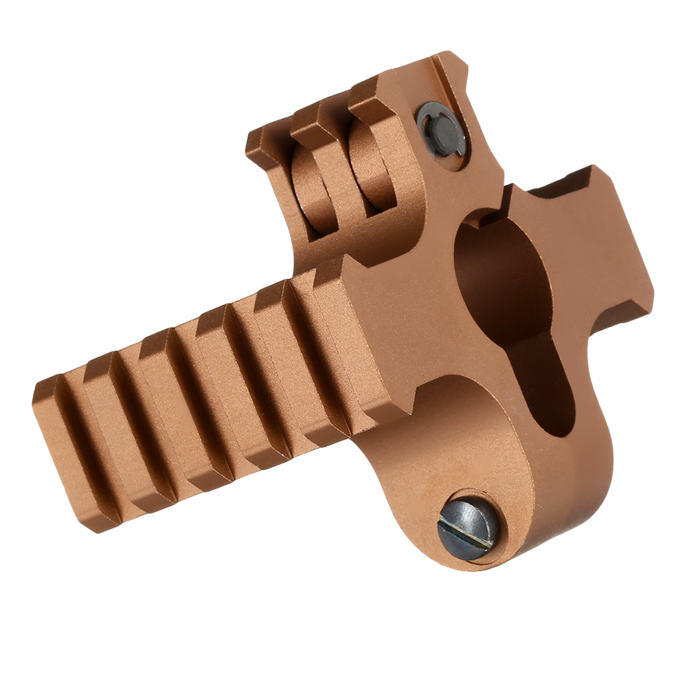 G&G 21mm Tri-Rail Aluminium Universal Laufhalterung bronze Bild 3