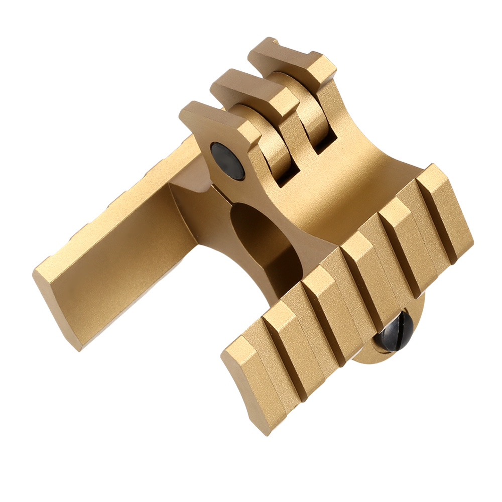 G&G 21mm Tri-Rail Aluminium Universal Laufhalterung Desert Tan Bild 2