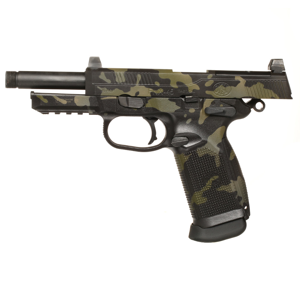 VFC FN Herstal FNX-45 Tactical mit Metallschlitten GBB 6mm BB Multicam Black - Black Sheep Arms Custom Cerakote Bild 2