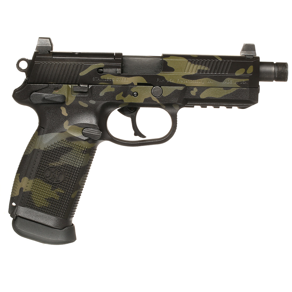 VFC FN Herstal FNX-45 Tactical mit Metallschlitten GBB 6mm BB Multicam Black - Black Sheep Arms Custom Cerakote Bild 3