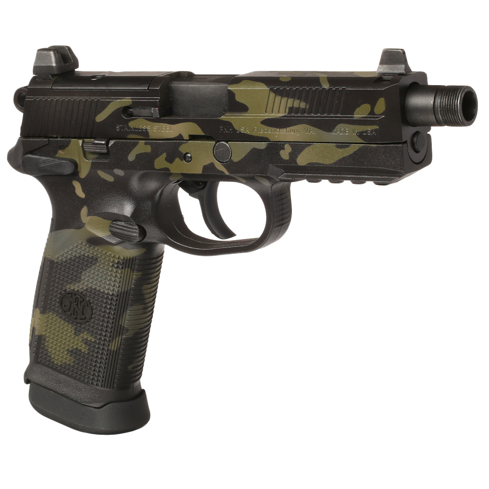 VFC FN Herstal FNX-45 Tactical mit Metallschlitten GBB 6mm BB Multicam Black - Black Sheep Arms Custom Cerakote Bild 7