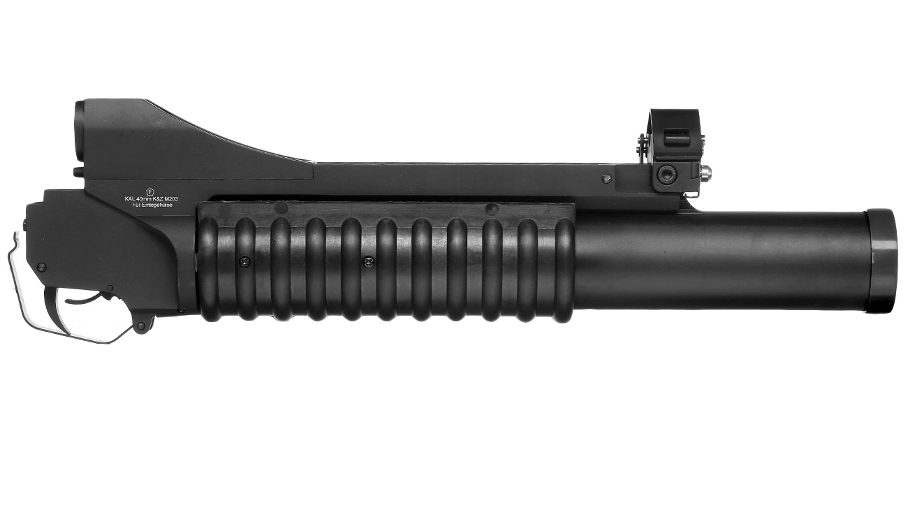 Cybergun Colt M203 40mm Granatwerfer Vollmetall-Version (3in1) schwarz - Long Version Bild 3