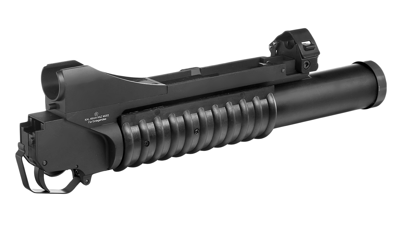Cybergun Colt M203 40mm Granatwerfer Vollmetall-Version (3in1) schwarz - Long Version Bild 4