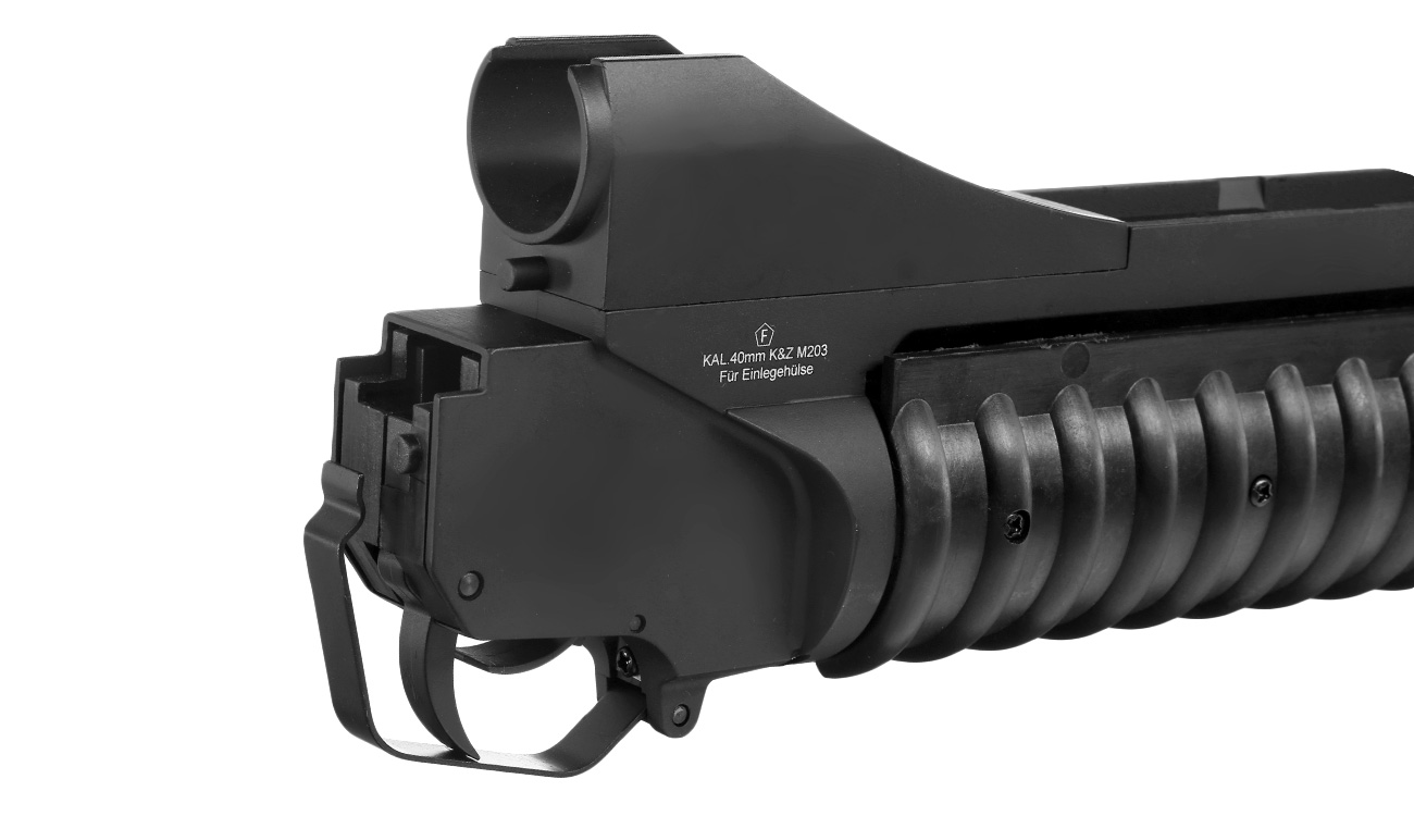 Cybergun Colt M203 40mm Granatwerfer Vollmetall-Version (3in1) schwarz - Long Version Bild 6