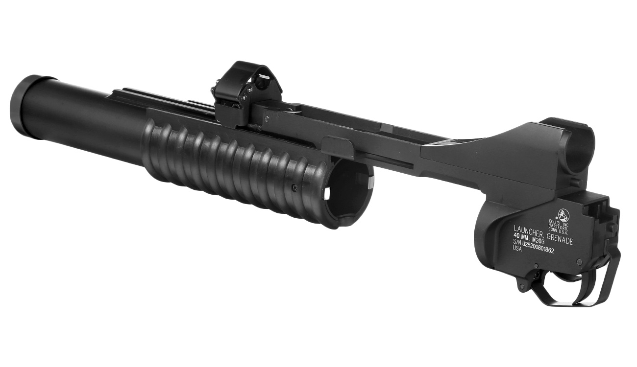 Cybergun Colt M203 40mm Granatwerfer Vollmetall-Version (3in1) schwarz - Long Version Bild 7
