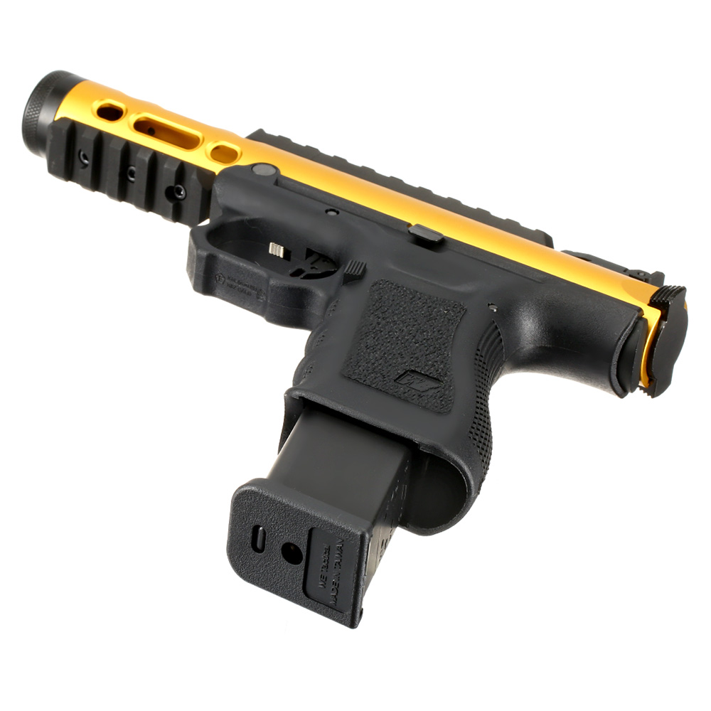 Wei-ETech Galaxy G-Series Metallschlitten GBB 6mm BB schwarz / gold Bild 1