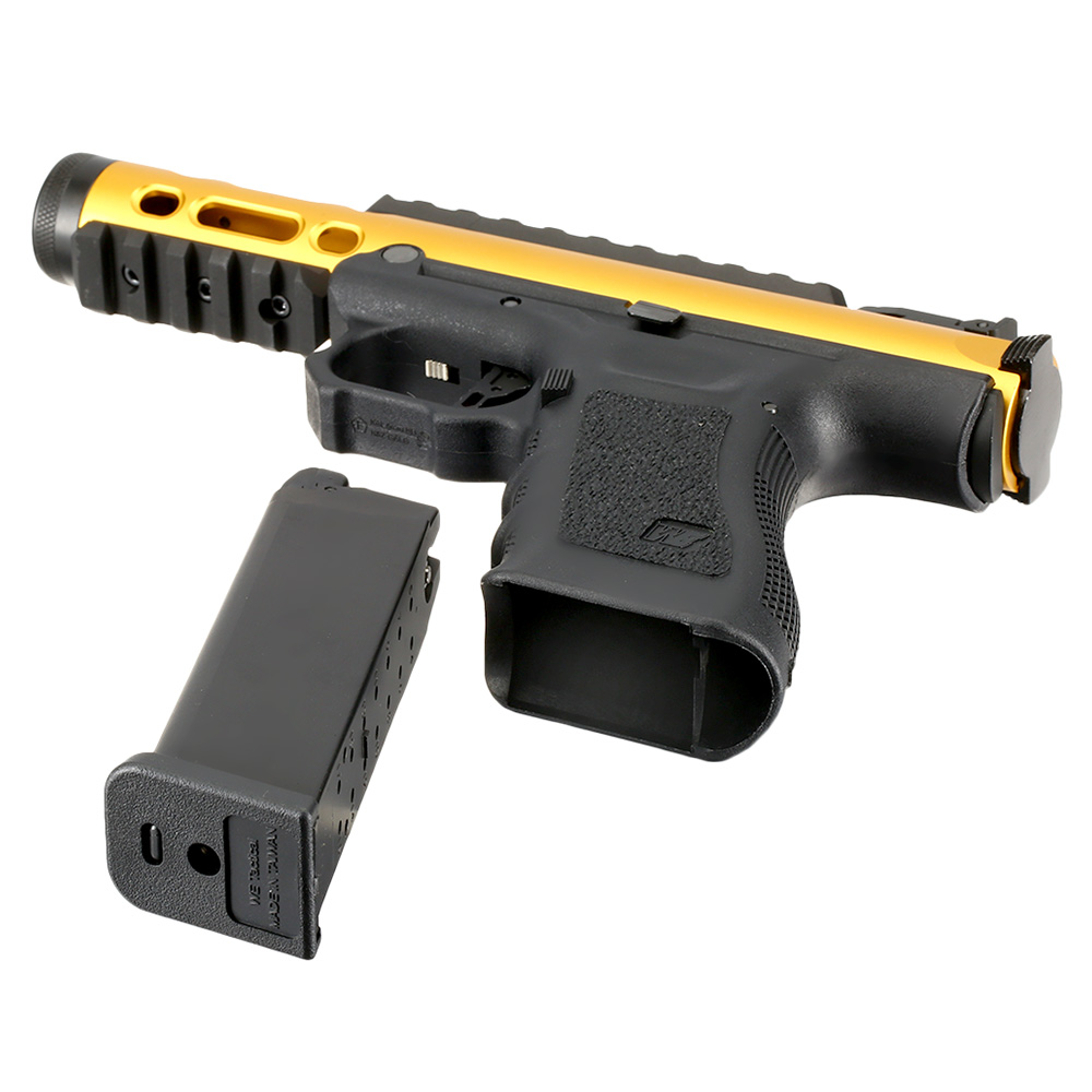 Wei-ETech Galaxy G-Series Metallschlitten GBB 6mm BB schwarz / gold Bild 1
