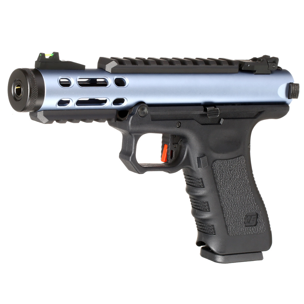 Wei-ETech Galaxy G-Series Metallschlitten GBB 6mm BB schwarz / blau