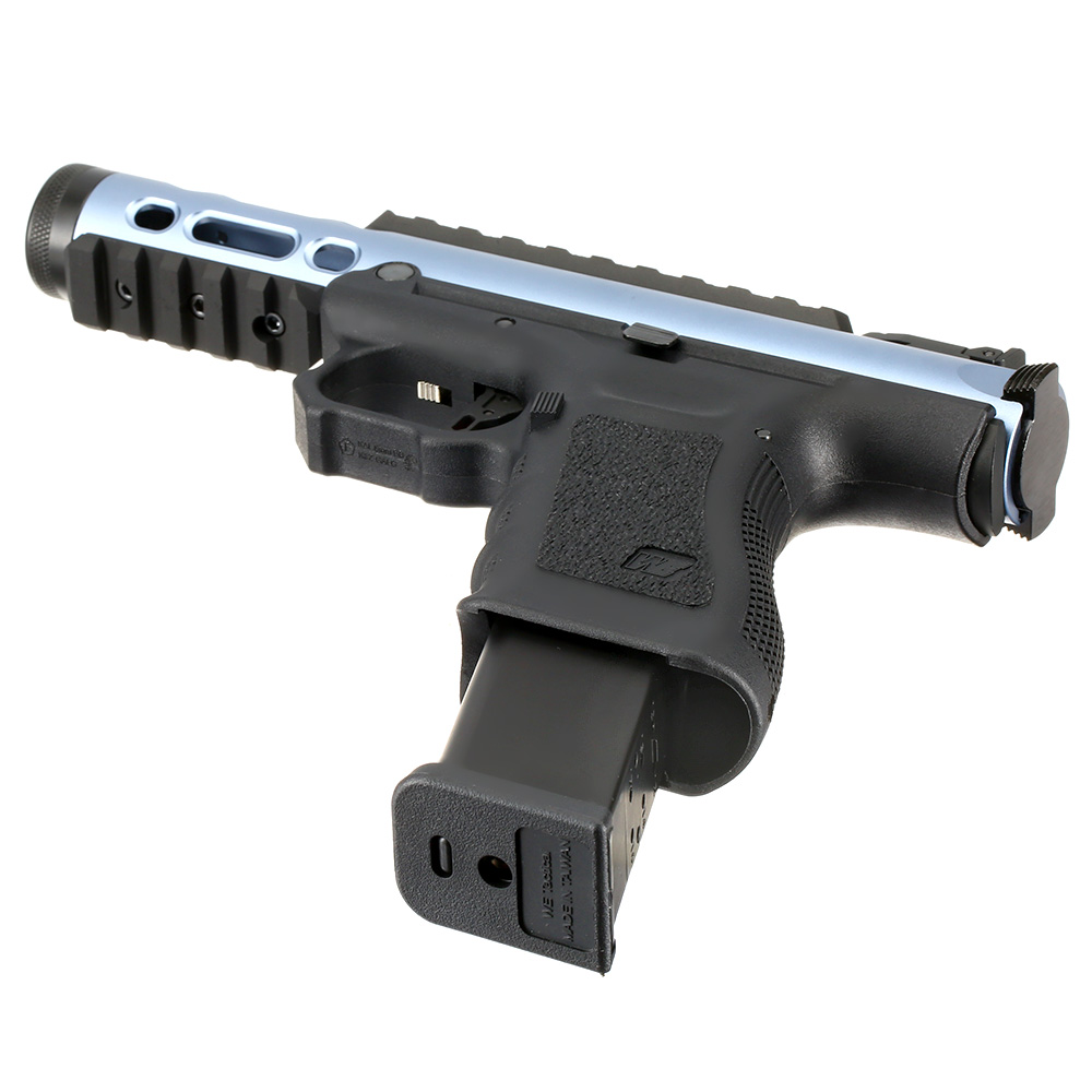 Wei-ETech Galaxy G-Series Metallschlitten GBB 6mm BB schwarz / blau Bild 1