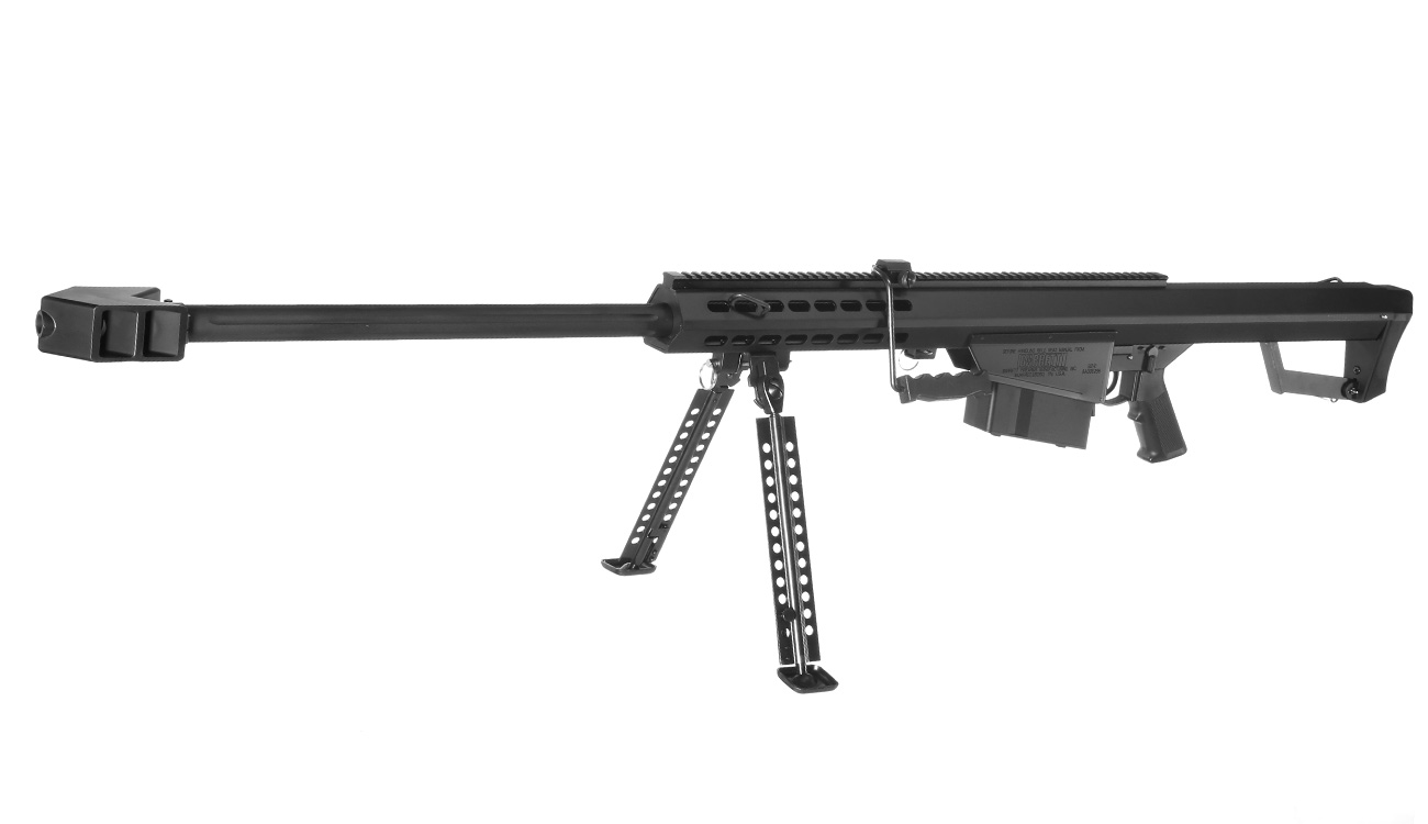 Snow Wolf Barrett M82A1 Vollmetall Bolt-Action Snipergewehr Springer 6mm BB schwarz