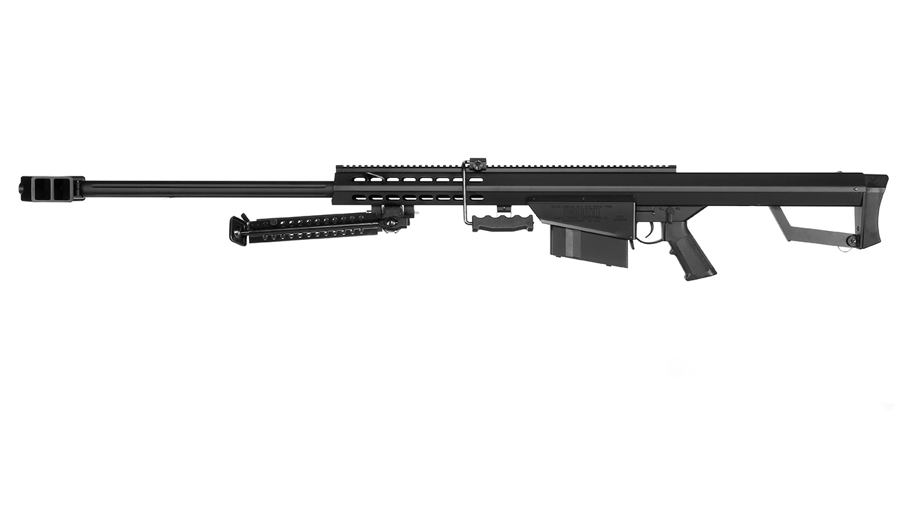 Snow Wolf Barrett M82A1 Vollmetall Bolt-Action Snipergewehr Springer 6mm BB schwarz Bild 1