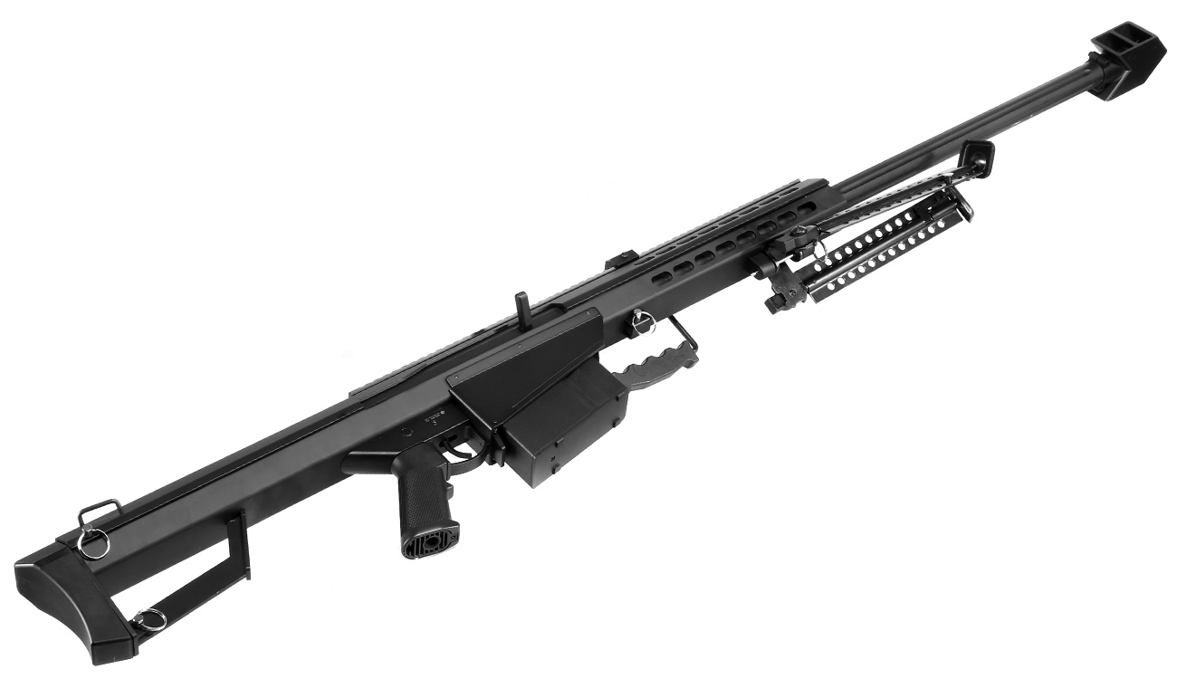 Snow Wolf Barrett M82A1 Vollmetall Bolt-Action Snipergewehr Springer 6mm BB schwarz Bild 4