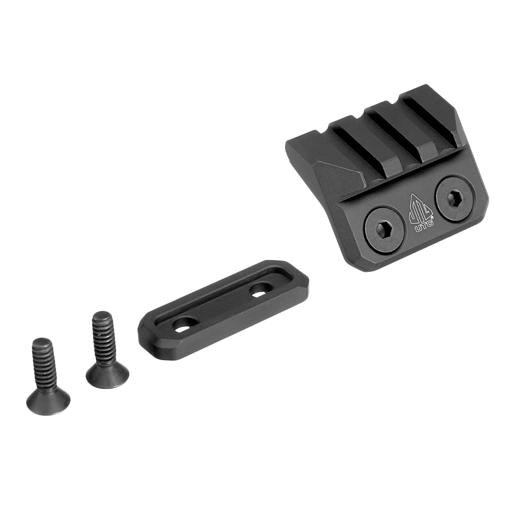 UTG M-LOK 45 Grad Angled Aluminium Halterung mit 21mm Schiene schwarz