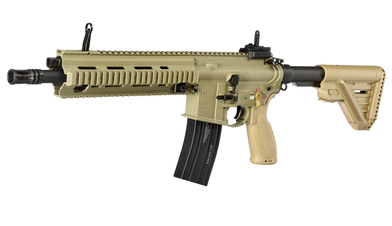 Heckler & Koch HK416 A5 Sportsline Airsoft ECU-Mosfet S-AEG 6mm BB grnbraun