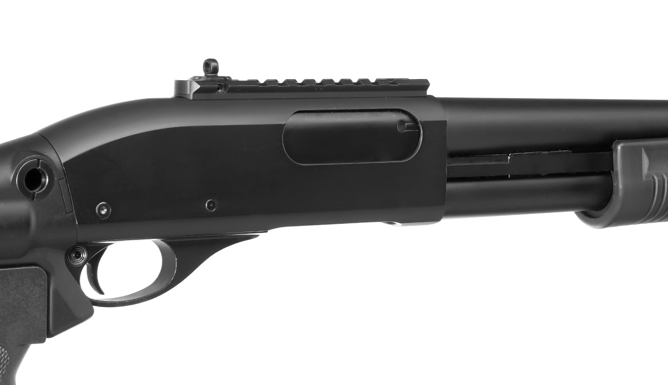 Golden Eagle M8885 Vollmetall Pump Action Gas Shotgun 6mm BB schwarz Bild 8