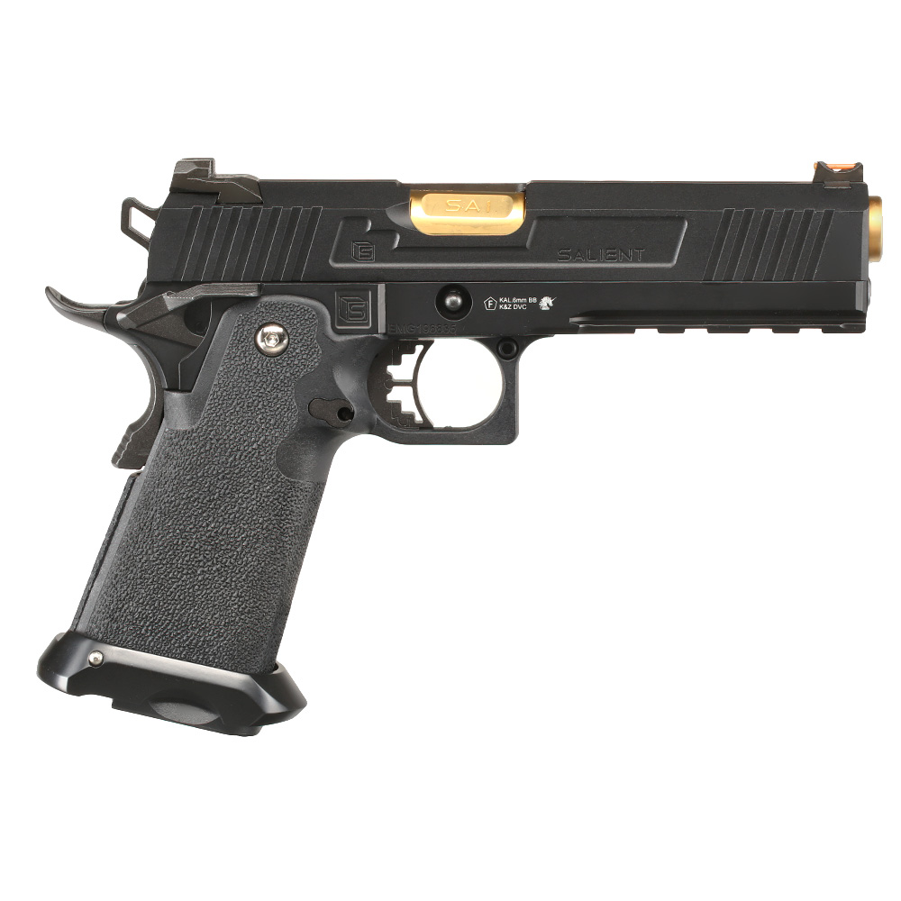EMG / Salient Arms Int. RED Hi-Capa 5.1 Vollmetall GBB 6mm BB schwarz Bild 3