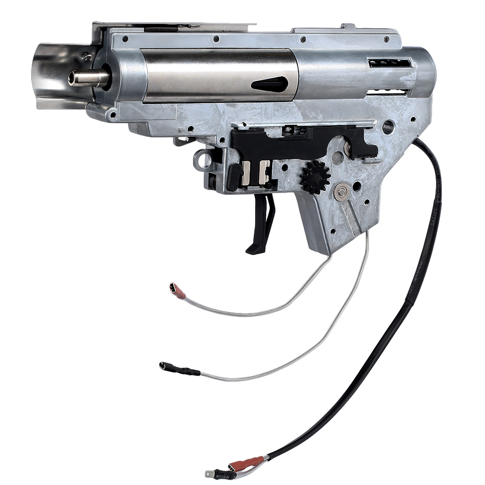 APS V2 / No.2 8mm Silver Edge Ambidextrous Complete Gearbox M110 - Kabel  hinten - silber kaufen