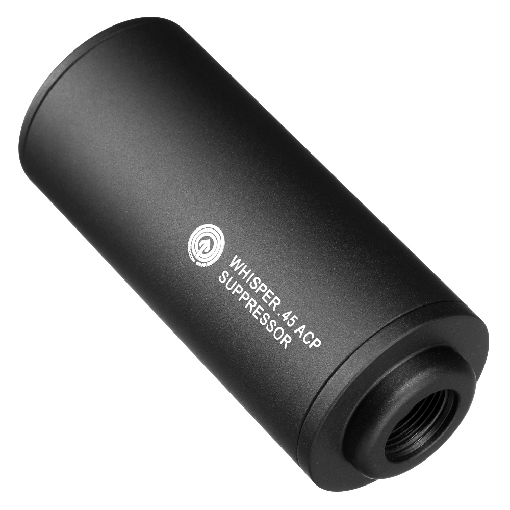 MadBull Whisper .45 ACP Dummy Alumininium Silencer 14mm- schwarz Bild 3