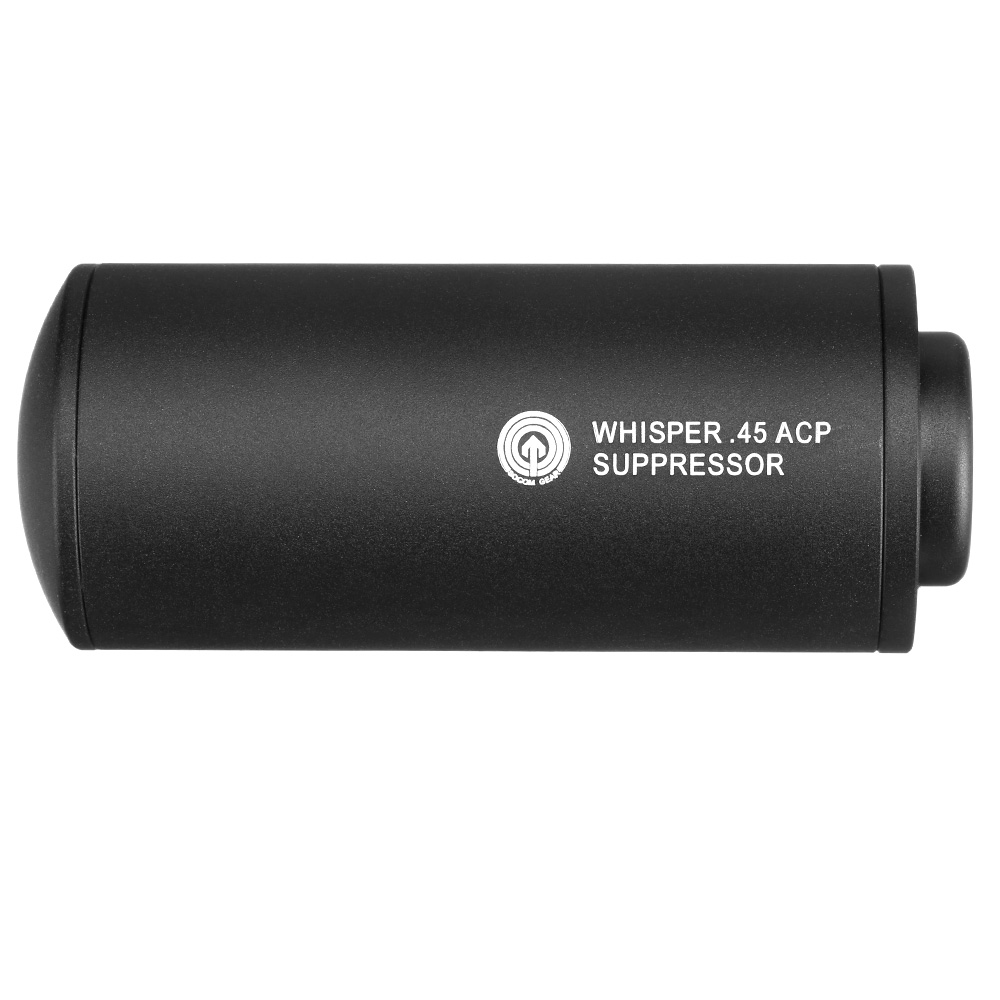 MadBull Whisper .45 ACP Dummy Alumininium Silencer 14mm- schwarz Bild 4