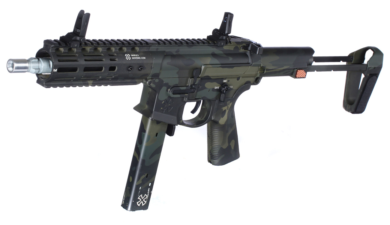 APS / EMG Noveske Space Invader 9mm Gen. 4 eSilver Edge SDU-MosFet 2.0 Vollmetall S-AEG 6mm BB Multicam Black