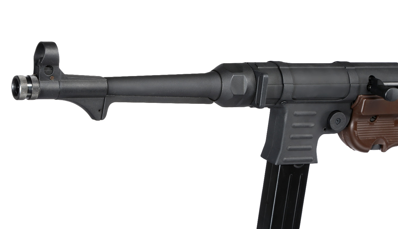 SRC MP40 Maschinenpistole Vollmetall CO2 BlowBack 6mm BB schwarz / braun Bild 1