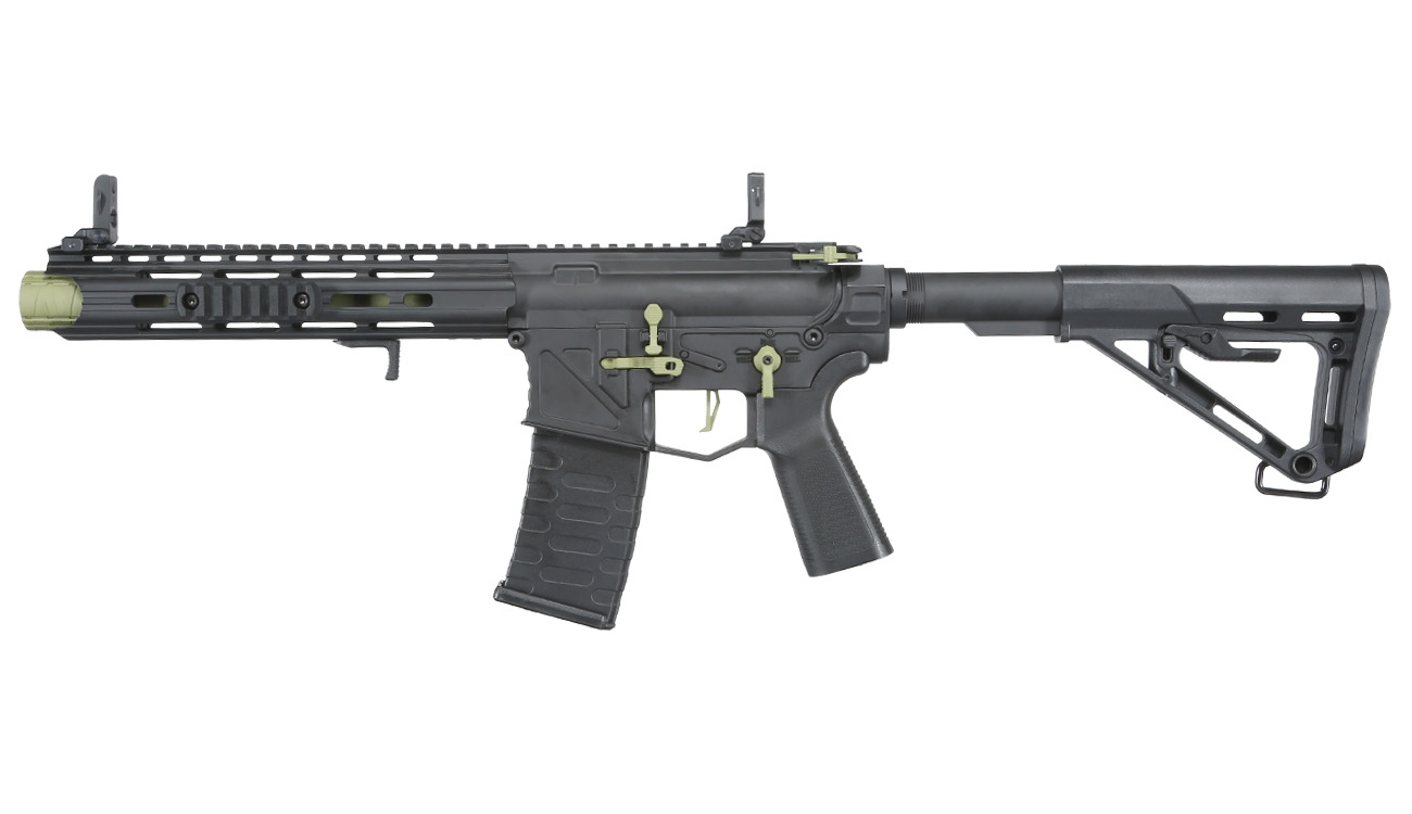 APS Patrol Rifle Phantom Green eSilver Edge SDU-MosFet 2.0 Vollmetall S-AEG 6mm BB schwarz / grün Bild 1