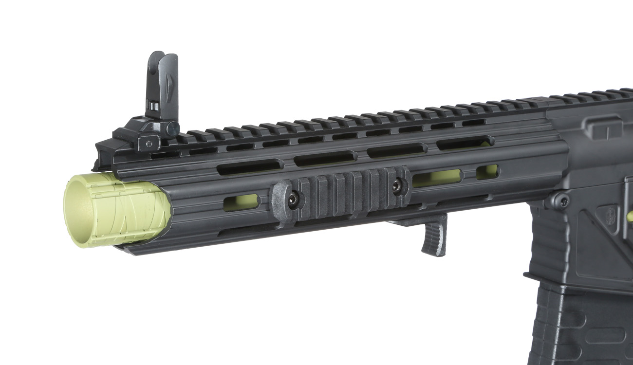 APS Patrol Rifle Phantom Green eSilver Edge SDU-MosFet 2.0 Vollmetall S-AEG 6mm BB schwarz / grün Bild 1