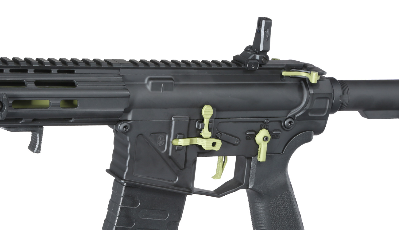 APS Patrol Rifle Phantom Green eSilver Edge SDU-MosFet 2.0 Vollmetall S-AEG 6mm BB schwarz / grün Bild 7