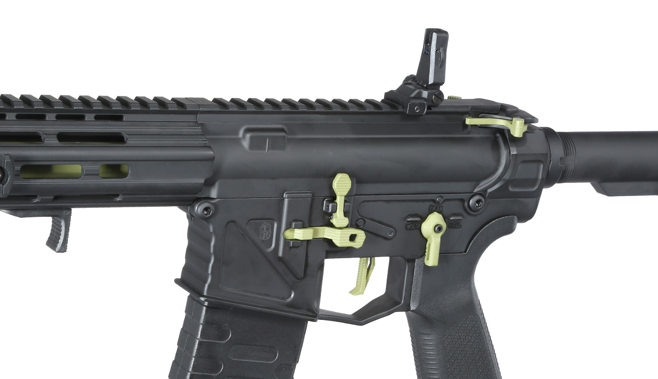 APS Patrol Rifle Phantom Green eSilver Edge SDU-MosFet 2.0 Vollmetall S-AEG 6mm BB schwarz / grn Bild 7