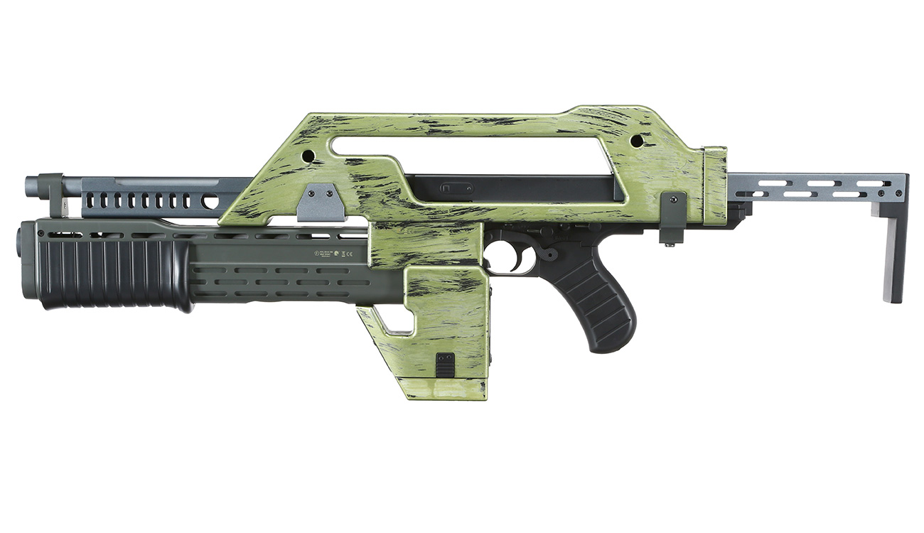 Snow Wolf M41-A Pulse Rifle S-AEG 6mm BB oliv - Battle Worn Edition Bild 1