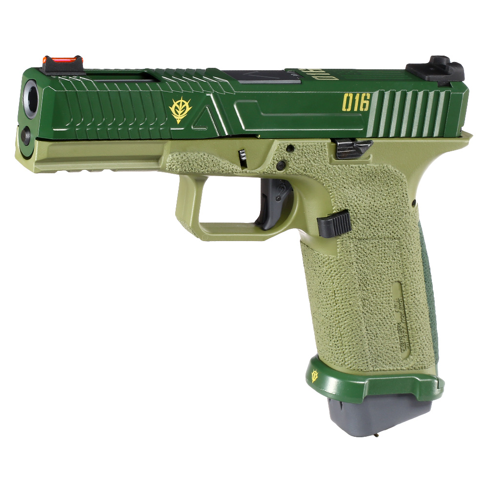 RWA Agency Arms EXA / G Zion mit Metallschlitten Gas-Blow-Back 6mm BB Cerakote ZKU-II Green