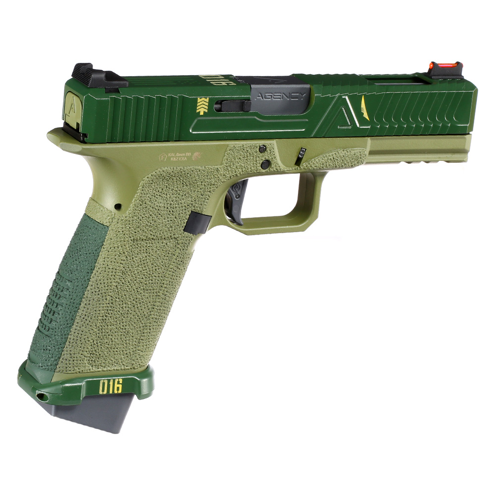 RWA Agency Arms EXA / G Zion mit Metallschlitten Gas-Blow-Back 6mm BB Cerakote ZKU-II Green Bild 1