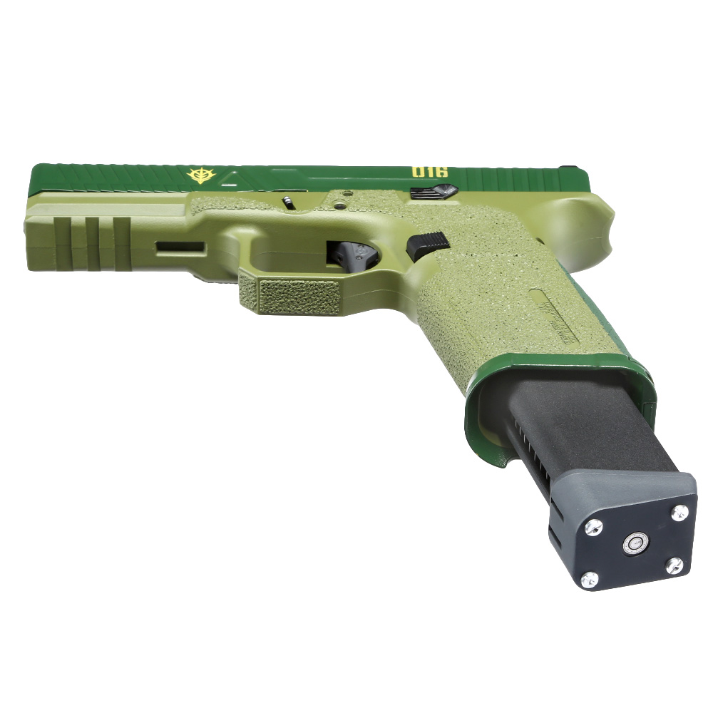 RWA Agency Arms EXA / G Zion mit Metallschlitten Gas-Blow-Back 6mm BB Cerakote ZKU-II Green Bild 5