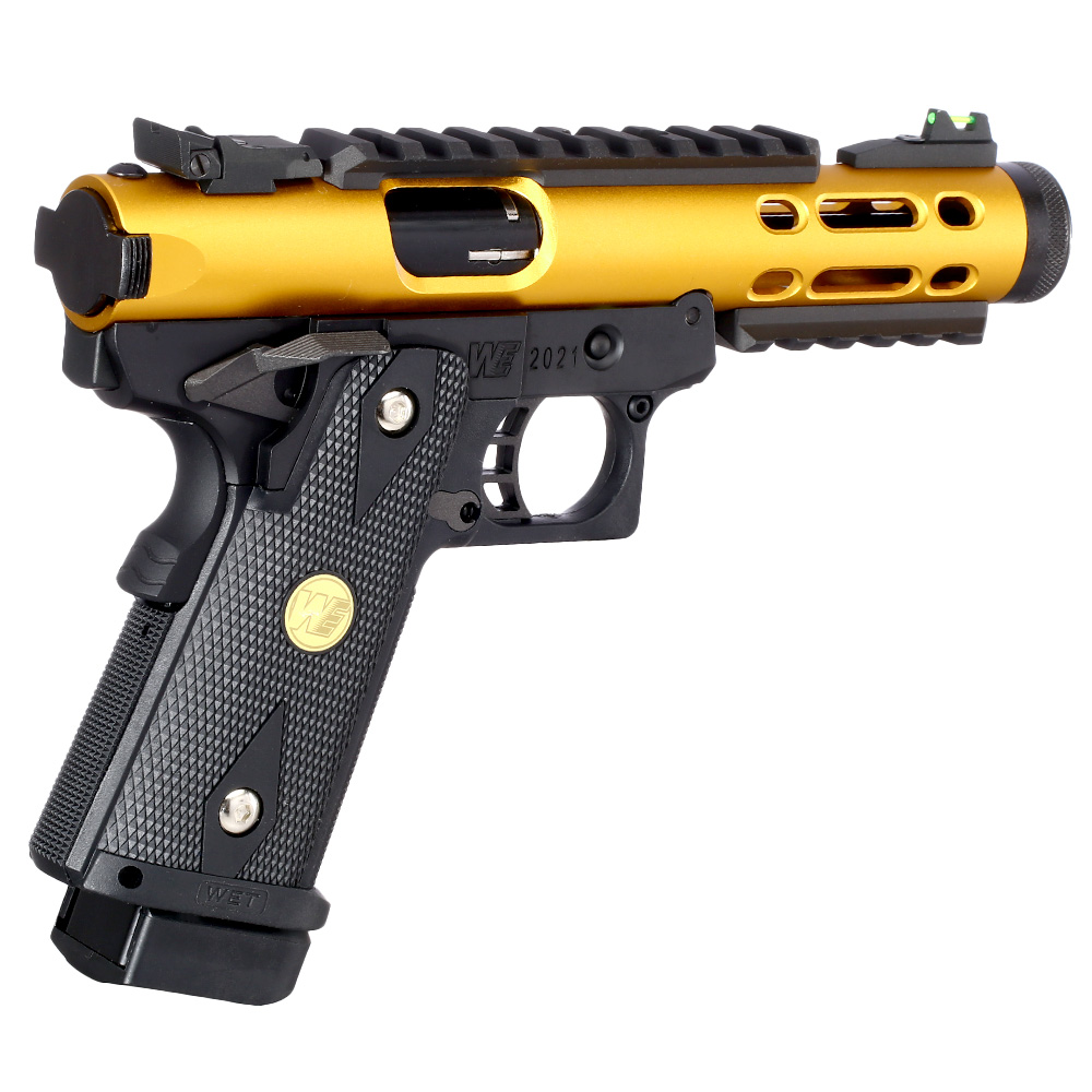 Wei-ETech Galaxy Hi-Capa 5.1 Type A K-Frame Metallschlitten GBB 6mm BB schwarz / gold Bild 4