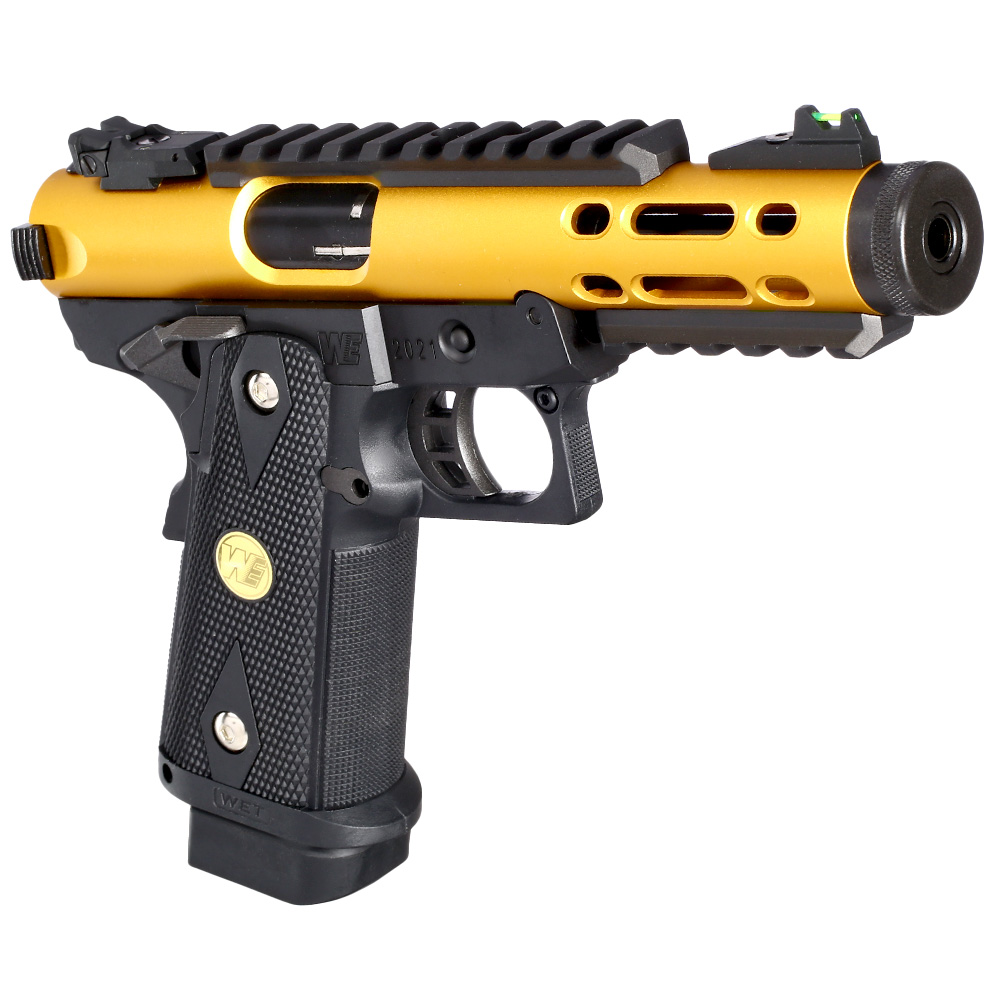 Wei-ETech Galaxy Hi-Capa 5.1 Type A K-Frame Metallschlitten GBB 6mm BB schwarz / gold Bild 7