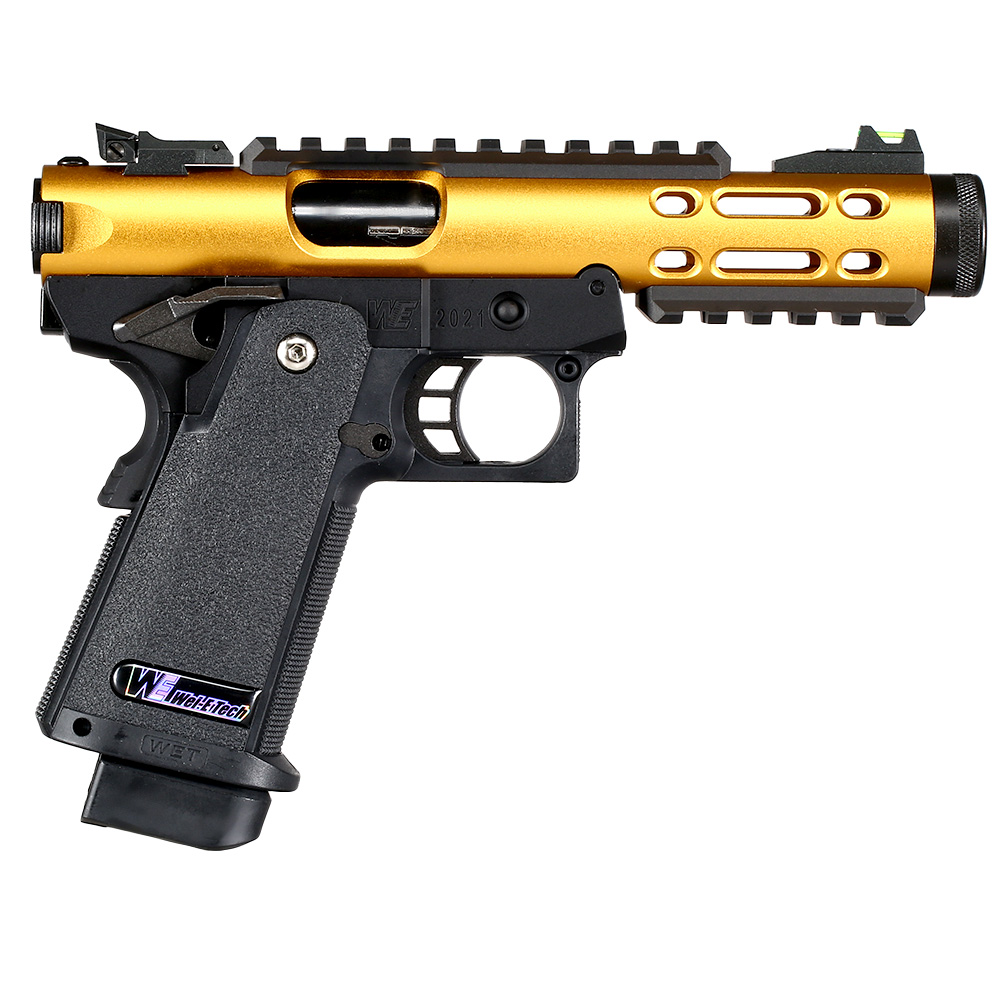 Wei-ETech Galaxy Hi-Capa 5.1 Type A R-Frame Metallschlitten GBB 6mm BB schwarz / gold Bild 3