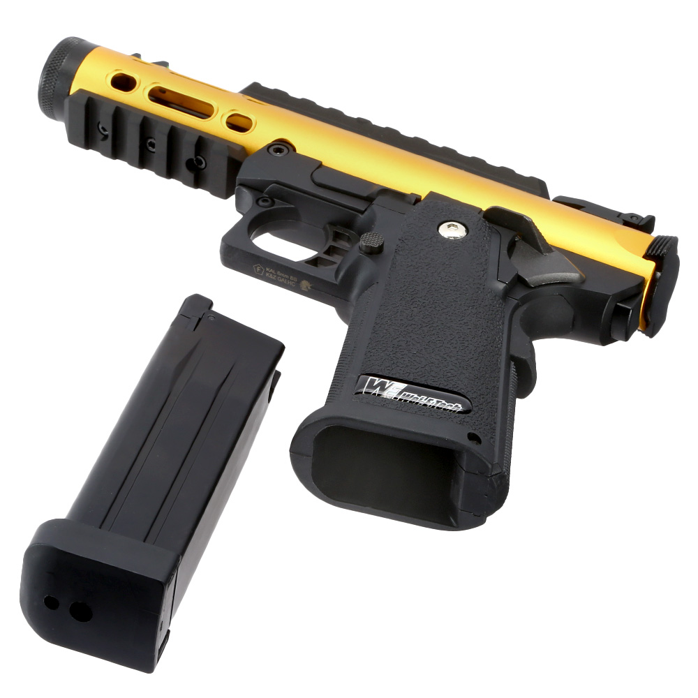 Wei-ETech Galaxy Hi-Capa 5.1 Type A R-Frame Metallschlitten GBB 6mm BB schwarz / gold Bild 6