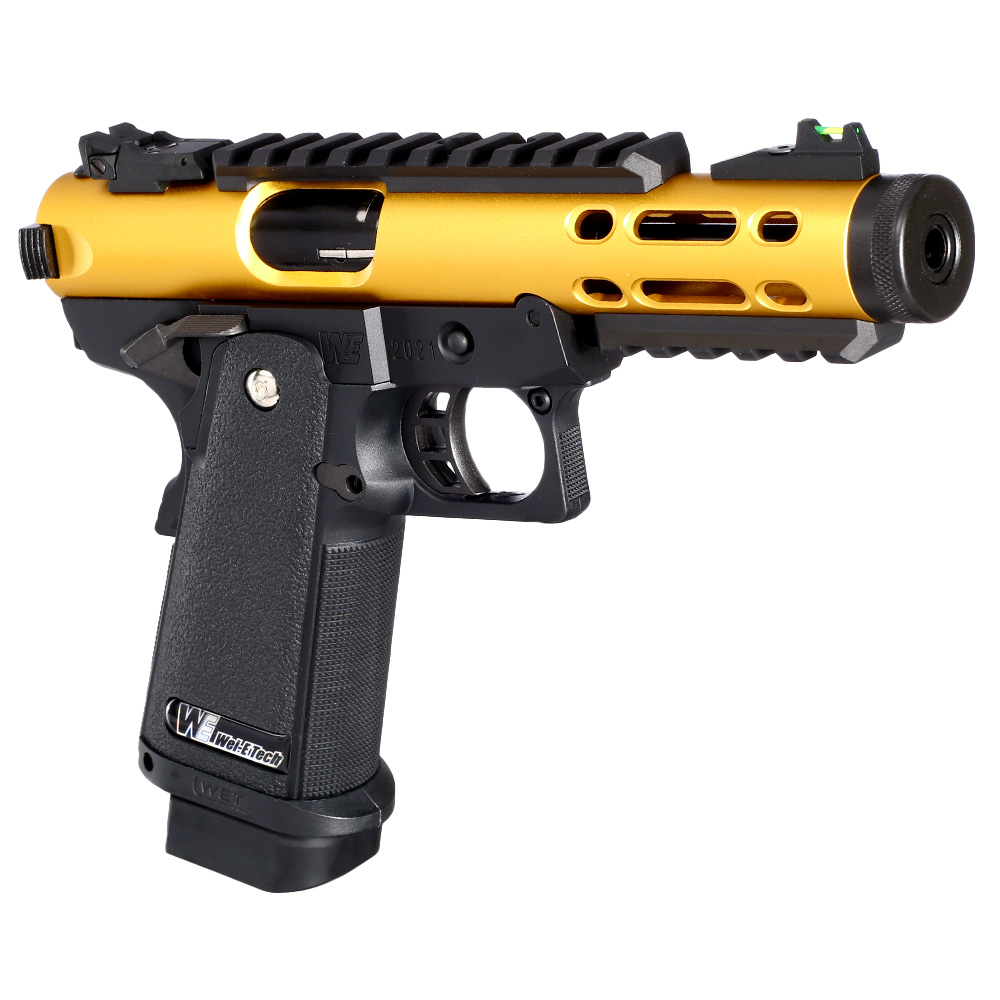 Wei-ETech Galaxy Hi-Capa 5.1 Type A R-Frame Metallschlitten GBB 6mm BB schwarz / gold Bild 7