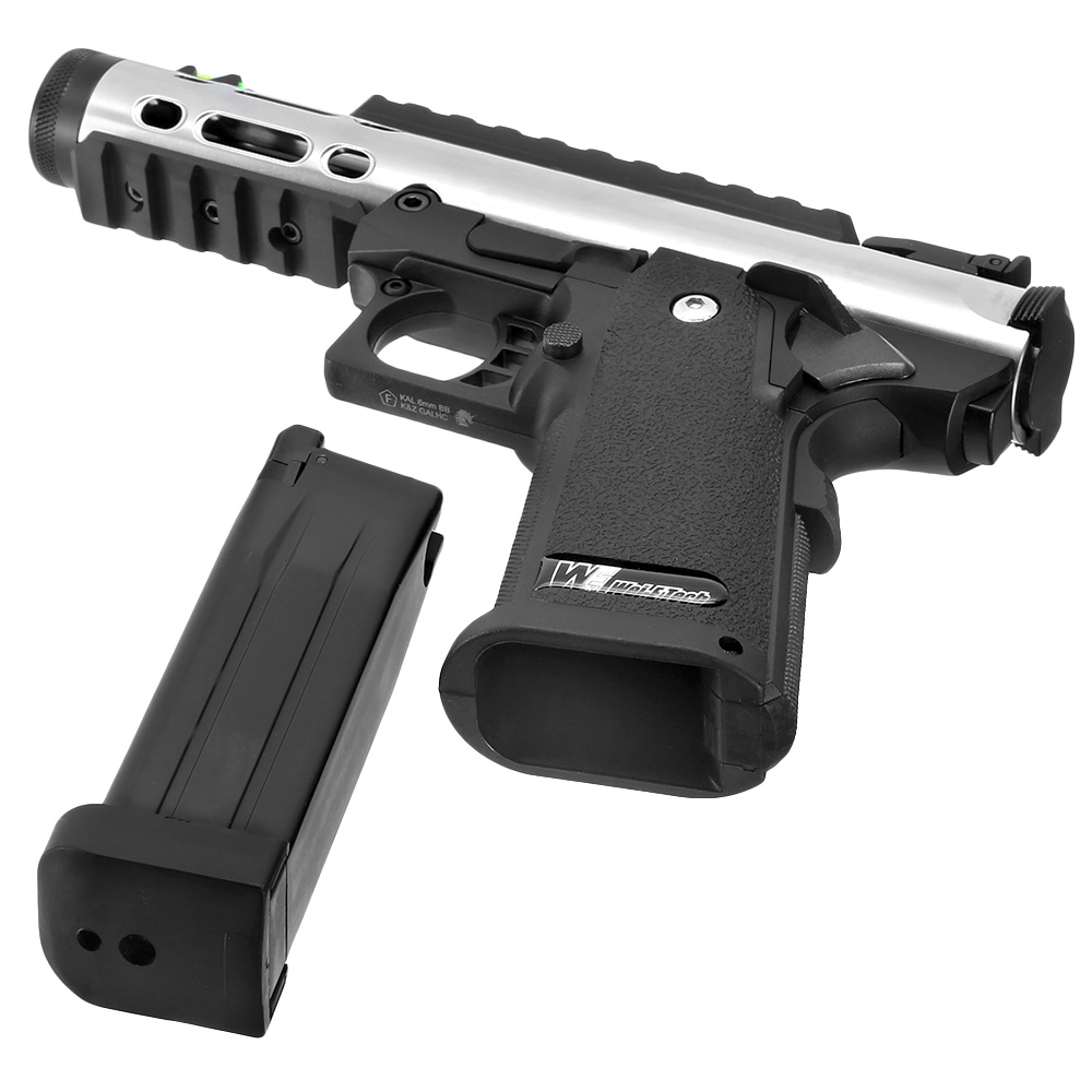 Wei-ETech Galaxy Hi-Capa 5.1 Type A R-Frame Metallschlitten GBB 6mm BB schwarz / silber Bild 6